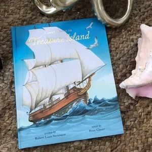 Classic Stories - Treasure Island Book - New Robert Louis Stevenson Peter Clover